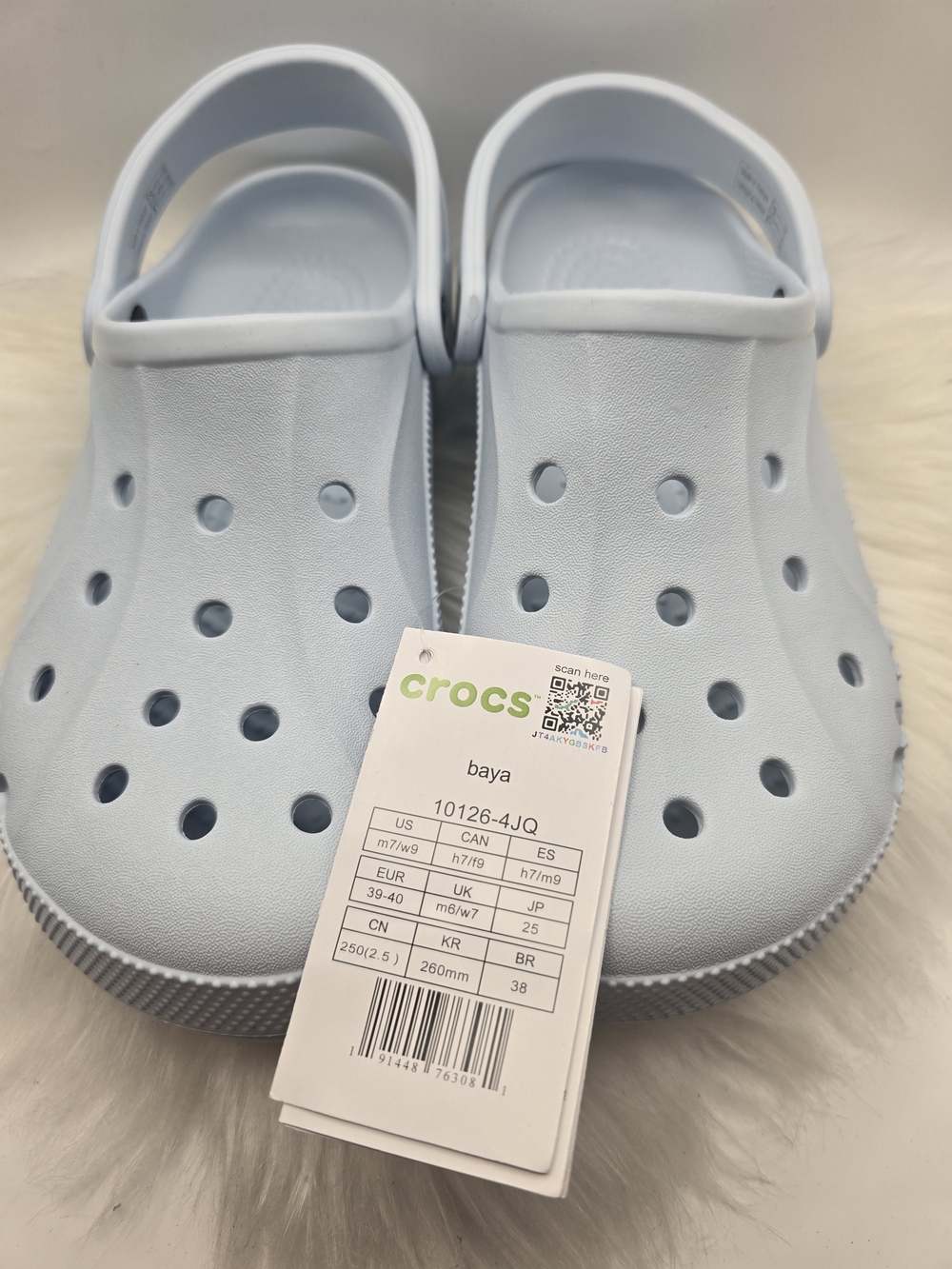 Crocs Womens Baya Clogs in Light Blue